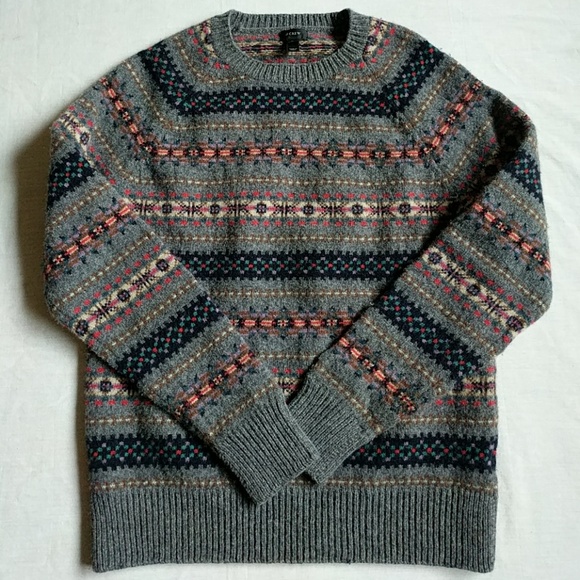 J. Crew Sweaters - J. Crew fair isle lambs wool holiday sweater